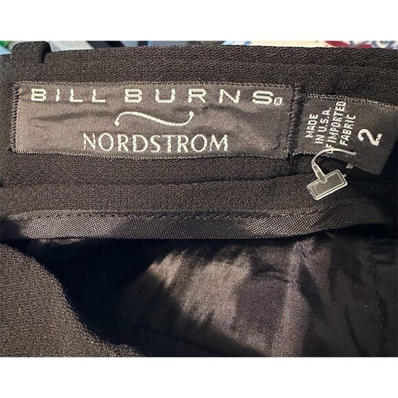 Vintage Nordstrom Bill Blass Womens Black Wool Sz 2  Pants Slacks - Picture 3 of 7